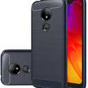 Case for Moto G7 Power/Moto G7 Supra/Moto G7 Optimo Maxx XT1955 Case, Slim Thin Carbon Fiber Phone Case TPU Back Cases Anti-Scratch Shockproof Protective Cover for Motorola Moto G7 Power Blue