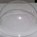 SUPREMETECH Acrylic Dome/Plastic Hemisphere - Clear - 15" Diameter, 3/4" Flange with No Pre-Drilled Holes