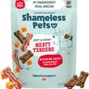 Shameless Pets Soft Dog Treats – Bacon Me Crazy Meaty Tenders, Soft & Chewy Treats for Dogs, Real Bacon 1st Ingredient, Grain Free, Healthy Treats for Small, Medium & Large Dogs, 8oz (EXP 08/19/27)