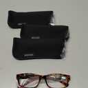 MODFANS 4 Pack Plastic Frame Spring Hinges Reading Glasses Vintage Quality Comfort for Men and Women +1.00