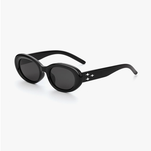 Medium Polarized Oval Sunglasses for Women Men, Big 90s Cat Eye Sunglasses Womens UV400 Protection