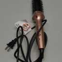 Aima Beauty Hot Brush, 1.3"/35mm Heated Curling Brush Makes Hair Smoother, Softer, Thermal Brush Get Natural Curls, Easy to Use, 30S Fast Heating, Dual Voltage & 60 Mins Auto-Off, Gold