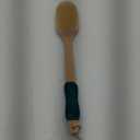 OWIIZI Back Scrubber for Shower,Stiff Boar Bristles Wooden Curved Long Handle Antiskid Body Bath Brush for Back Use Wet or Dry,Deep Cleanse Large Surface Back Scrub Brush