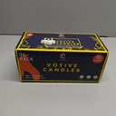 5 pack of Candle Charisma Natural Ivory Unscented Votive Candles - 10 Hour Burn time - Set of 72 for Dinner, Wedding, Halloween and Holiday Decorations