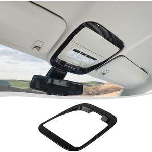 Voodonala for Chevy Colorado 2015-2022 Center Top Reading Lamp Panel Cover Compatible with Chevrolet Colorado 2015-2022 (1Pc,Carbon Fiber Black)