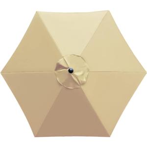 Sunnyglade 7.5ft Patio Umbrella Replacement Canopy Market Umbrella Top Outdoor Umbrella Canopy with 6 Ribs