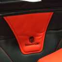 Car Seat Covers for Jeep Wrangler 2007-2026, Full Set 5 Seats Premium Napa Leather Waterproof Breathable Anti-Slip Seat Protectors with Airbag Compatible Design(Standard,Black&Red)