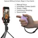 Wireless Remote Controller for iOS/Android Bluetooth Remote Control for TikTok Scrolling/Camera/Video Recording/Kindle App (Light Purple)