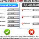 Herfair HDMI Splitter for Dual Monitors Extended Display 1 in 2 Out 4K USB C to 2 HDMI Adapter Extender for MacBook Laptop Support All Mode for Windows & ABB Extend/Mirror Mode for MacOS