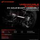 A-Premium Front Right Passenger Side CV Axle Shaft Assembly