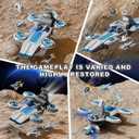 Jumbo Space Toys with Space Shuttle, Fighters, Tanks, Exploring Vehicle, Educational Learning Toys for Kids Ages 3-12 (ASTM Certified)