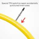 2-PCS/4-PCS 700C TPU Ultralight Tire Tubes 700x35C 700x37C 700x38C 700x40C 700x42C 700x43C 700x45C 60mm Presta Valve with 2 Rim Strips Compatible with 700x35/45C Bike Bicycle Tire Tubes