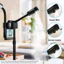 2 in 1 Facial Steamer Professional Ionic Face Steamer with 5X Magnifying Lamp&Adjustable Hot Mist Nozzle, Esthetician Facial Steamer Salon Spa Beauty Skin Care Equipment