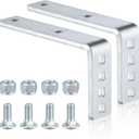 Zonon 2 Pack Flush Fender Bracket, Flush Trailer or Boat Trailers Galvanized Metal Brackets for 8" & 12" Fenders