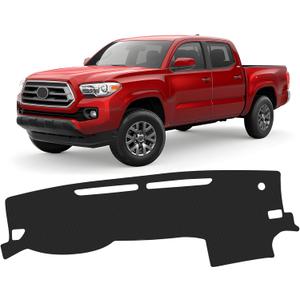 FIILINES Dash Cover for Toyota Tacoma 2016-2023 Accessories Dashboard Mat Dash Cover for Tacoma Accessories Sunshade Nonslip Mesh Protector No Glare Black