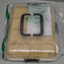 SpaceAid Charcuterie Board with Clear Lid, Portable Travel Cheese Cutting Boards for Picnic Accessories, Bamboo Serving Tray with Lids, House Warming Gifts, Black Handles, 8 Compartments