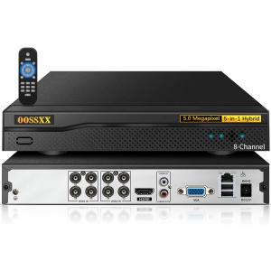 DVR 8-Channel Hybrid Capability 5-in-1 Digital Video Recorder 5.0MP HD Security DVR Recorder AHD/Analog/TVI/CVBS/IP Security Camera, Max to 6TB (NO HDD)