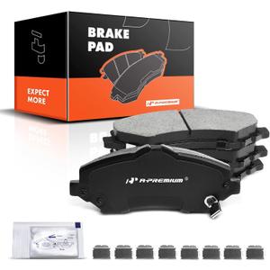 A-Premium Front Ceramic Disc Brake Pads Set Compatible with Select Dodge, Jeep, Volkswagen, Ram and Chrysler Models - Journey, Grand Caravan, Nitro, Liberty, Wrangler JK, Routan, C/V, Town & Country