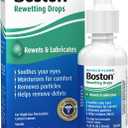 Boston Rewetting Drops for Rigid Gas Permeable (RGP) Lens, Moisturizes & Soothes Eyes, Removes Debris & Particles, Restores Tear Layer, 0.33 Fl Oz, EXP: 2028-03-01