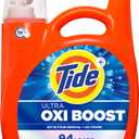 Tide Ultra Oxi Boost Liquid Laundry Detergent, 132 fl oz, 94 Loads, Advanced Stain Remover, Laundry Detergent Liquid with Extra Oxi Power