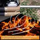 100PCS Metal Cable Zip Ties Heavy Duty 24 Inch Long Stainless Steel ZipTies 270LBS Tensile Strength Steel Wire Ties Multi-Purpose Self-Locking Metal Wrap Ties for Indoor and Outdoor