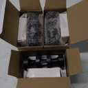 Haidms Black Interior Door Knobs, Zinc-Alloy Heavy Duty round Matte Black Privac 3PCS