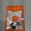 VANAUX 4PCS RCA Male to Male Coupler,Barrel Connectors Subwoofer RCA Adapter Gold Plated for HDTV,Speakers, Amplifiers, Car Audio-Black