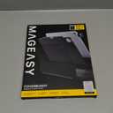 MAGEASY CoverBuddy iPad Case that Fits Magic Keyboard for iPad Pro 13" (M5 2025 / M4 2024, 8th/7th Gen) Magic Keyboard Compatible iPad Case with Heat Dissipation & Pencil Holder (Leather White 5.05)