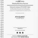 AT-A-GLANCE 2025 Planner Refill, Weekly & Monthly, 7" x 8-3/4", Medium, Executive, DayMinder, Refill for G545 Line Planners (G5455025)