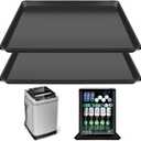 22'' x 21'' Mini Fridge Drip Pan, Large Drip Tray, Portable AC Drip Pan, Under Washer Pan, Dishwasher Pan, Oil Drain Pans for Changing Oil(2 PCS)