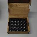 Richeer 20PCS 1.4 inch Black 12x1.5 Closed End Bulge Acorn Lug Nuts - Cone Seat - 19mm Hex Aftermarket Wheels