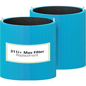 Blue Pure 311i+ Max AllergenBlock Replacement Filter Compatible with Blue Pure 311i+ Max Air Purifier, 2-in-1 H13 True HEPA and Activated Carbon Filter