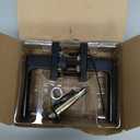 Kwikset Singapore Interior Privacy Door Handle with Lock, Door Lever For Bathroom and Bedroom, Matte Black Reversible Keyless Turn Lock, with Microban Protection (1 Pack)