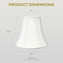 Royal Designs, Inc. BSO-704-10WH-2 True Bell Basic Lamp Shade, 5 x 10 x 8.5, White, 2-Pack