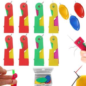 Automatic Needle Threader, 11 Pcs Sewing Needle Threaders Automatic Needle Threading Device for Sewing Embroidery Cross Stitch Craft Stitching Knitting Quilting.