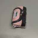 Water Bottle Carrier Bag with Strap for Stanley 40/30 oz Tumbler with Handle, Water Bottle Holder Pouch with Phone Pocket for Stanley Cup Accessories, fit Walking Hiking Travel (Pink&Black)