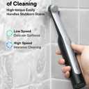 HOTO Wand Cordless Spin Scrubber, Electric Rechargeble Grout Cleaning Brush, IPX7 Waterproof Bathroom Scrubber, 12 Replaceable Brush Heads Version Power Scrubber for Grout, Tiles, Corners, Crevices