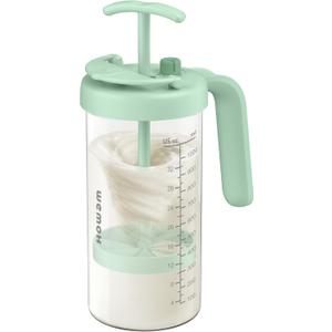 Borosilicate Glass Formula Mixing Pitcher 32oz True Mixing Capacity, Time Dial for Freshness Tracking, Dishwasher-Safe, BPA-Free Lid, Perfect for Breastmilk Pitcher Method & Multi-Baby Feeding