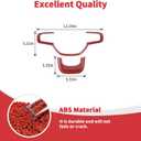 Linskip Steering Wheel Trim Compatible with Ram 1500 2019 2020 2021 2022 2023 2024, Steering Wheel Cover for Ram Interior Accessories(Red Carbon Fiber)
