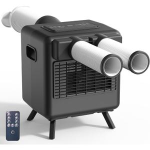 Tent Air Conditioner - Portable Air Conditioner 3300BTU, Compact Air Cooler AC Unit Fast Cooling, 24H Timer, Safety Lock, 3 Modes for Tent, Camping, RV, Truck, Outdoor, Indoor (Black)