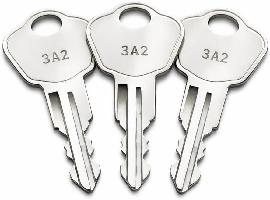 (3  Pack) 3K2 Keys for Sentry Safes Model 1100, Compatible with Safe Boxes, Lock Boxes, File Cabinets and Storage Chests, Pre Cut to Key Code 3A2-3W2 10 pack