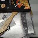 Sharmila Pizza Peel 12 Inch, Aluminum Paddle with Cutter, Spatula, 12*14 Inch