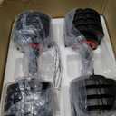 VEICK Adjustable Dumbbells Set of 2, 25 lb Hand Weights for Women at Home | Weights Dumbbells Set of 2, 50 lb Total; Dumbbells Adjustable 5 to 25 lb for Home Gym