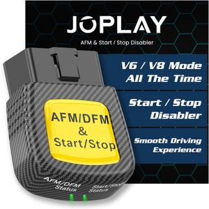 AFM/DFM Disabler & Auto Start/Stop Eliminator, Active Fuel Management Disabler Compatible with GM V6 V8 Motors AFM Disabler 5.3 Silverado (Chevy GMC Sierra GMC Buick Cadillac Escalade) (Yellow)