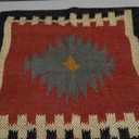 Wool Cushion Cover Handwoven Kilim Pillow Cover Ethnic Square Cushions Boho Home Decor Pillows for Living Room Indian Authentic Rug Cushion Case Vintage Sofa (PATTERN-03)