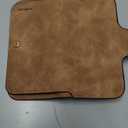 Womens Long Leather Wallet, RFID Blocking Leather Pocket Wallet Ladies Mini Purse with ID Window