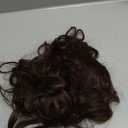 S-noilite One Piece Clip in Hair Extensions Synthetic Curly Wavy Thick Hairpieces for Women 3/4 Full Head Medium Brown Clip ins Hair Extensions 24 Inch(#10B,1pcs)