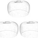 3 Pack 10" Clear Seeded Replacement Glass Shade, 1-5/8" Fitter Opening for Threaded Medium Base Socket for Pendant Light,Ceiling Light,Chandelier Light,Wall Sconce Shade