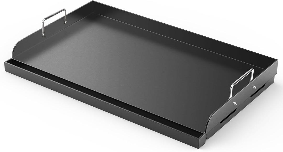 Griddle for Gas Grill, 25" x 16" Nonstick Coating Universal Griddle Flat Top Plate Insert for Gas Stove/Charcoal/Gas, Large Flat Top Griddle Plate for Camping, Tailgating, Parties