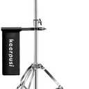 Hi-hat Stand with Drum Sticks Holder, Double Braced 3-Leg Adjustable Hi-Hat Cymbal Stand with Smooth Pedal Lightweight (4.5lb)